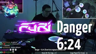 Furi - 6:24 [Danger] | Blind Drum Cover | Flewp
