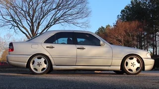 Mercedes Benz C43 AMG W202 Lowered on Super Sport H&R Springs