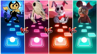 Cartoon Mouse vs Mr Hopps vs Long Horse vs Bendy - Tiles Hop EDM Rush