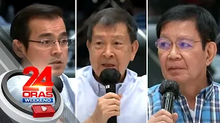 Gonzales, Lacson at Moreno, nanindigang hindi sila aatras sa eleksyon... | 24 Oras Weekend