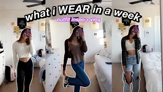 what i WEAR in a week *outfit inspo + vlog* (✾♛‿♛)）