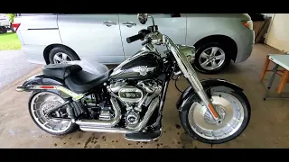 2021 Harley-Davidson Fatboy with Vance and Hines short shots