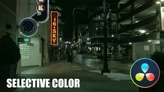 Selective Coloring in Davinci Resolve