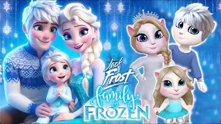 ℹ️ My talking Angela 2 | Frozen | Family Jack Frost And Elsa | cosplay