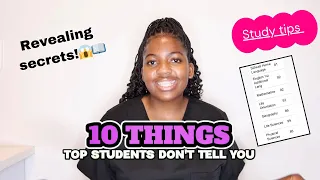 10 THINGS TOP STUDENTS DO & DON’T TELL YOU