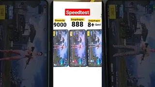 Dimensity 9000 vs Snapdragon 888 vs Snapdragon 8+Gen1 Speedtest 🔥🔥🔥