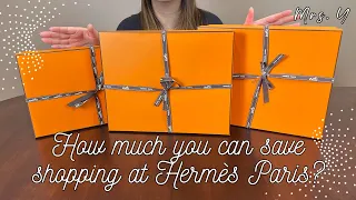 How much you can save shopping at Hermès Paris | Hermès Unboxing | Over  25% savings