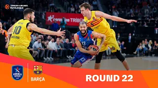 Anadolu Efes Istanbul-FC Barcelona | Round 22 Highlights | 2023-24 Turkish Airlines EuroLeague