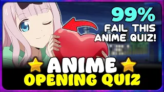 💖 ANIME OPENING QUIZ: EASY ➜ OTAKU ➜ IMPOSSIBLE 【100 Openings!】 – How many can you guess?