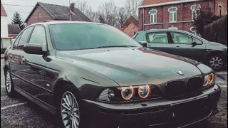 Relaxing POV Drive BMW E39 No speaking/No music/rainy day