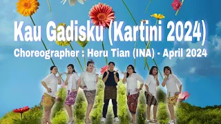 D'QUEEN BEE  | Kau Gadisku (Kartini 2024) | LINE DANCE | High Beginner | Heru Tian