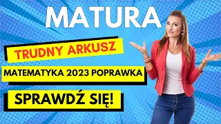 Rozwiązanie arkusza matura matematyka sierpień 2023🤩 Zdałbyś poprawkę w 2023?