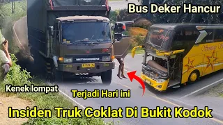 Insiden Truk Pejuangan Sopir & Kenek Di Bukit Kodok,  Bus Tronton Kasihan Sekali Kepala Remuk