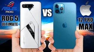 ROG Phone 5 Ultimate VS iPhone 12 Pro Max | 🔥Witch is Better ?