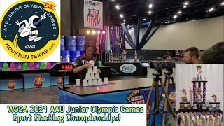 WSSA 2021 AAU Junior Olympic Games Sport Stacking Championships!