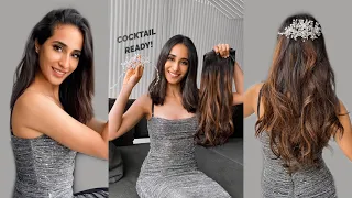 Get Sangeeth Ready With Us | Hair Extensions For Short Hair | Blend Hair Extensions Like  A Pro