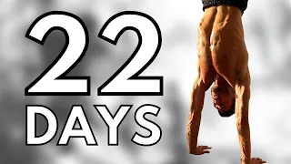 Skinny Guy Learns the HANDSTAND in 22 DAYS