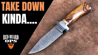 Hidden Tang Take-Down-ish Fighter | Knife Making