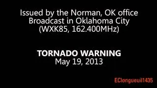 Oklahoma City - Severe Thunderstorm Warning interrupted by TORNADO WARNING - TOR [EAS #8]