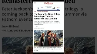 #cinema #film #movienews #news #lotr #warnerbros #remastered #4k #trilogy #peterjackson