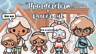 There was a *THUNDERSTORM*⛈️ !!|| 🔊VOICED || Toca Boca roleplay 🤍