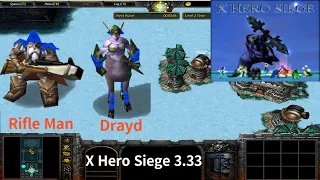 X Hero Siege 3.33, Rifle Man & Dryad Extreme, Level 4 Impossible ,8 ways Dual Hero