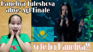 Daneliya Tuleshova  (данелия Тулешова ) - Alive || Finale - AGT 2020 || Reaction 🇵🇭