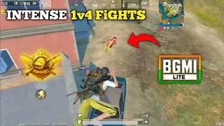 INTENSE 1v4 FIGHTS🥵🔥| 60 FPS | BGMI Lite Pubg Mobile Lite