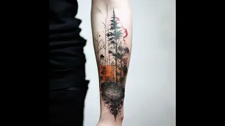 Forest tattoo sleeve