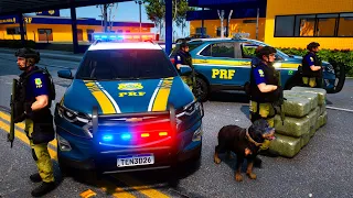 POLICIA RODOVIÁRIA FEDERAL FAZ GRANDE APREEENSÃO - PRF | GTA 5 POLICIAL