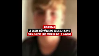 Biarritz : le geste héroïque de Julien, 12 ans, qui a sauvé une famille de la noyade