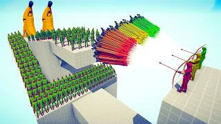GIANT BANANA + ARMY OF ZOMBIES vs TRIO EVERY GOD - Totally Accurate Battle Simulator TABS