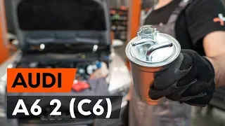 How to change fuel filter AUDI A6 (C6) [TUTORIAL AUTODOC]