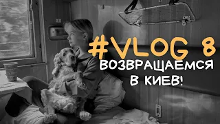 VLOG 8/ Возвращаемся в Киев! В поезде с собакой