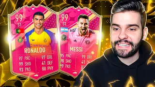 TIREI O MESSI 99 FUTTIES E CR7 NO MESMO TIME do FUT DRAFT! TIMAÇO HISTÓRICO! FIFA 23