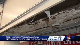 Debris falls (again) from ceiling of Red Line MBTA station