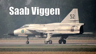 Saab AJS 37 Viggen Goes Reverse Gear And Backs Up For New Takeoff - SweAF 2022