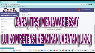 Cara (Tips) dalam Menjawab Esai Uji Kompetensi Kenaikan Jabatan (UKKJ)