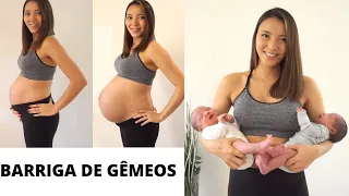 GÊMEOS - TRANSFORMAÇÃO DA BARRIGA NA GRAVIDEZ SEMANA A SEMANA #Melhor vídeo | Mães e Mulheres