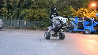 this Electric Quad is INSANE!! ( PURE SOUNDS ! ) Wheelies, Burn outs & Drifting AMSR