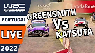 WRC+ Live Stream Clip Katsuta Vs Greensmith LIVE Rally Racing : WRC Vodafone Rally de Portugal 2022