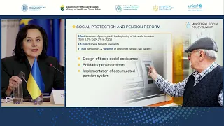 Виступ Міністерки соціальної політики України Оксани Жолнович на Ministerial Social Policy Summit