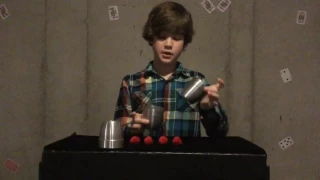 Easy magic tricks for kids/.     The Cups and balls reveal