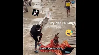 Naija Funniest TikTok Prank Video | Masquerade Fell Into The Gutter | Try Not To Laugh😆 | Video #14