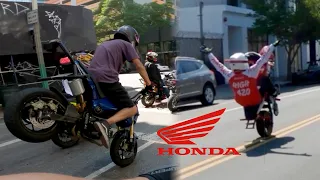 Stuntin with the Stunters / Honda Grom Stunt Ride / Downtown Los Angeles