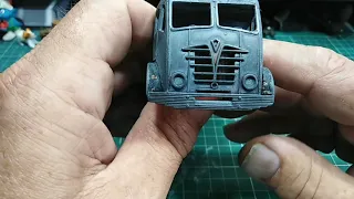 Dinky restorations, Foden 8 wheel flat bed truck no/902.  1955/60