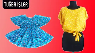 Very Easy to Sew a Blouse with this Method (100% Profitable Business) | Tuğba İşler