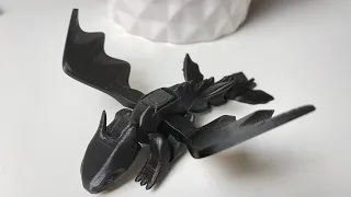 Toothless 3D Printed: You can train this dragon