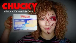 FEMALE CHUCKY HALLOWEEN COSTUME MAKEUP AND HAIR FOR AMATEURS