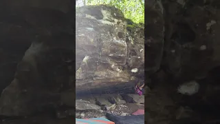 Extension invention V5 Peters Branch, Southwest Missouri bouldering